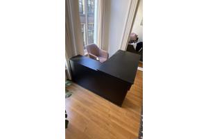 Hoekbureau Lex - zwart - 136x68x75 cm