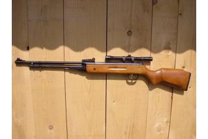 Complete set: 4,5mm buks met scope + 200 pellets en kaarten