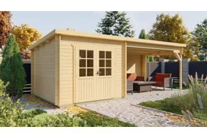 Blokhut - Tuinhuis Charlotta | 28 mm | vuren onbehandeld