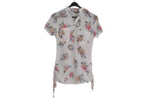 Metrofive bloemen tuniek shirt wit S