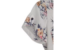 Metrofive bloemen tuniek shirt wit S