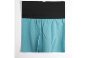 Mini rok met laagjes van kant turquoise L/XL