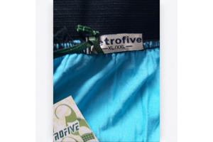 Mini rok met laagjes van kant turquoise L/XL