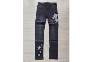 Seagull Wear - Stretchy - Skinny  - jeans zwart Unicorn 164