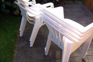 Party stoelen kunststof gratis afhalen
