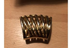 Sjaal huls . Sjaalring ,  sjaal sluiting goudkleurig metaal