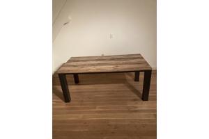 Eettafel met houtprint 170x90 cm