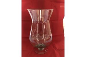 Plant decoratieglas model hoog glas cognac op voet 30 cm