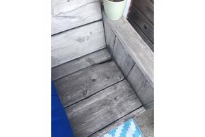 Steiger houten tuinbank