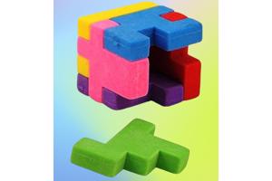 3x gum kubus puzzel 3x3cm