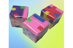 3x gum kubus puzzel 3x3cm