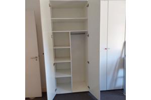 witte opbergkast  hang/leg
