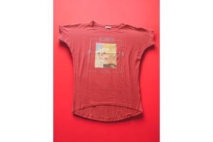 Glo-story t-shirt 1995 rood glamour glitter one size