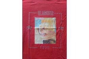 Glo-story t-shirt 1995 rood glamour glitter one size