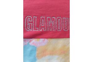 Glo-story t-shirt 1995 rood glamour glitter one size