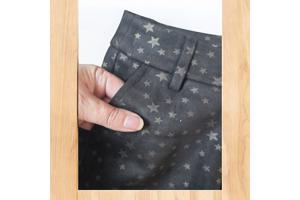 Drole de Copine stretchy zachte sterren broek zwart S