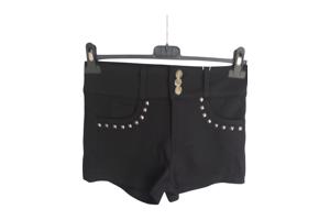 Daisy stretchy korte broek met studs zwart M