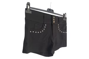 Daisy stretchy korte broek met studs zwart M