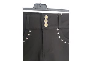 Daisy stretchy korte broek met studs zwart M