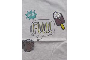 Glo-story t-shirt grijs hello food 134