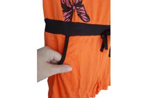Playsuit offshoulder oranje XL