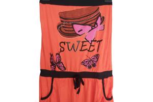 Playsuit offshoulder oranje XL