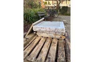 Keramiek stenen 60x60, ongeveer 10 tegels