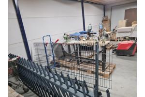 dubbele poort met schade circa 6m