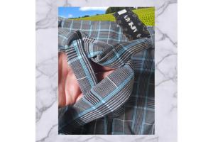 Geruite legging grijs blauw XL/XXL