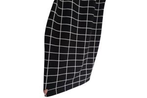 jurk geruit zwart wit M