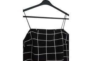 jurk geruit zwart wit M