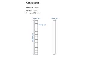 2 Cd- / dvd- / videoband-kastjes IKEA