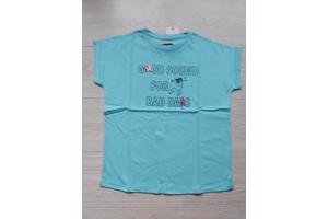Glo-Story t-shirt good sound turquoise 152