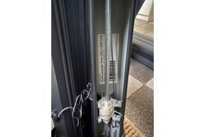 Zwarte houten lamellen