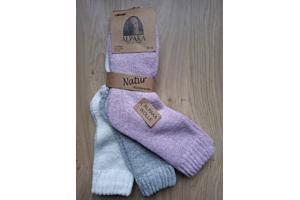 3 Paar Dikke Alpaka Wollen Sokken Maat 39-42