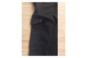 Stretchy zwarte cargo broek XL