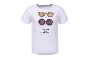 Glo-story T-shirt wit zonnebril 104