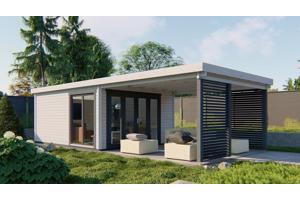 Blokhut - Tuinhuis Casper | 58 mm | vuren onbehandeld