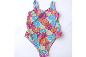 Meisjes badpak fruit meerkleurig 104/110 / 4-5 jaar