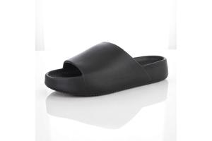 Slippers effen zwart 41