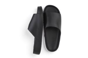 Slippers effen zwart 41