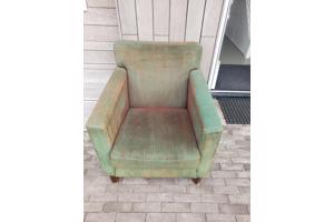 Groene fauteuil