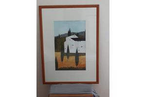 Schilderijen op aquarel basis toscane