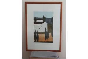 Schilderijen op aquarel basis toscane