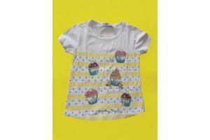 Glo-Story cupcakes t-shirt geel 104