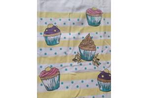 Glo-Story cupcakes t-shirt geel 104