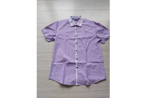 Glimmer slim-fit overhemd lila paars XXL