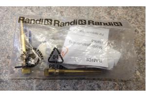 Nieuw 2 pr. RANDI rvs verkropte deurgrepen