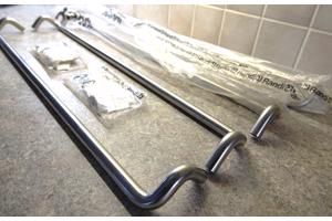 Nieuw 2 pr. RANDI rvs verkropte deurgrepen