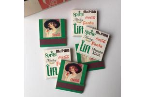 Vintage Coca-Cola Matches (25 stuks in doos)